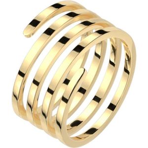 Ringen Dames - Ring Dames - Dames Ring - Goudkleurig - Gouden Ring - Gouden Ring Dames - Ring - Ringen - Sieraden Dames - Minimalistisch - Helix