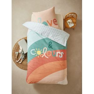 Vertbaudet - BOHO - Dekbedovertrek Set - Multicolor - Inclusief Kussensloop