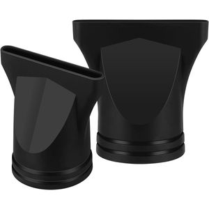Zeynomax - Haarbladmondstuk 2 stuks | Haardroger Accessoires | Kappersmondstuk voor Defuzzer | Zwart Droogmondstuk