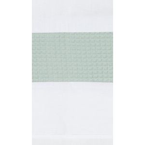 BINK Bedding Wieglaken Wafel (Pique) olijf 75 x 100 cm