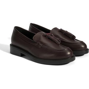 DESA Lage schoen Leer Bordeaux Vrouwen Schoenpunt: Nez rond Maat: 36 EU