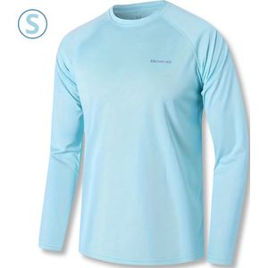 Livano Rash Guard - Surf Shirt - Zwemkleding - UV Beschermende Kleding - Voor Zwemmen - Surfen - Duiken - Blauw Meer - Maat S