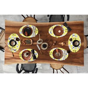 Placemats ovaal - Onderleggers - Ovale placemats - Camera - Zomer - Quotes - Patronen - 6 stuks