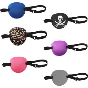 6 Verstelbare Oogkleppen voor Volwassenen en Kinderen - Meerkleurige Oogmaskers in 6 Stijlvolle Kleuren