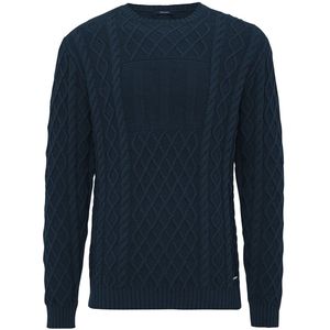 TRESANTI | DEVON | Kabeltrui met Romeinse III | Navy | Size