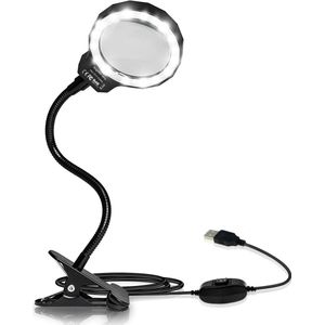 Earkings® Vergrootglas Loeplamp - 3x & 10x vergroting - 50cm & Dimbaar