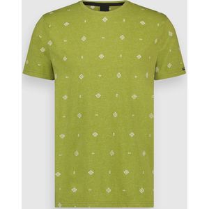 Twinlife Heren T. Crew Embro - T-Shirts - Lichtgewicht - Wasbaar - Groen - S