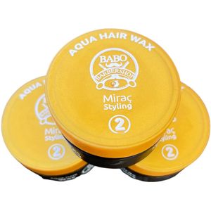 3 Stuks BABO Aqua Hair Wax Miraç 150ml