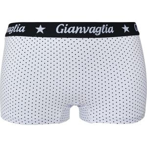 Dames boxershorts Gianvaglia 3 pack stippel wit XL