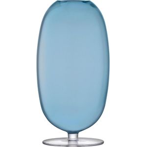 L.S.A. Olivia Vaas - Glas - Ø 7,5 cm x 31 cm - Saffierblauw