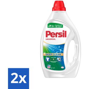 2 x Persil Wasmiddel Gel 33 Wasbeurten Universal 1,485 liter - Wasmiddel - Vloeibaar Wasmiddel - Persil - Vlekken Verwijderen - Wasmachine Reinigen
