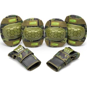 Osprey Kinder Skate Beschermset Large Camo - Complete Veiligheid voor Jonge Skaters - Camouflage