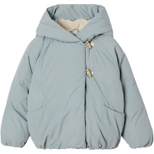 Donsjack - Groengrijs - Voor Meisjes - Waterafstotend - Met Capuchon
