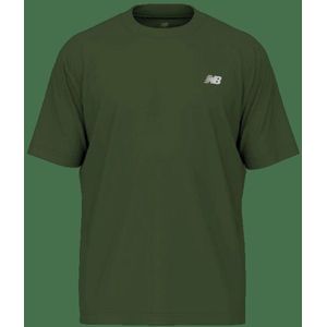 New Balance - Sport Essentials Cotton - T-shirt - Groen - Korte Mouw - Heren