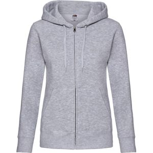 Fruit Of The Loom Vrouwen Dames-Fit sweatshirt met capuchon (Heater Grijs)