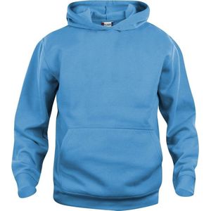 Basic hoody jr turquoise 150/160