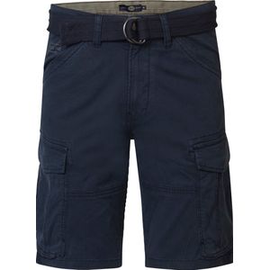 Petrol Industries - Heren Cargo Short met Riem Gulf Shores - Blauw - Maat XXXL