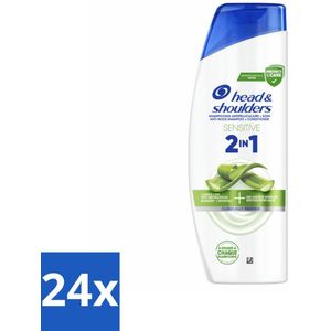 Head & Shoulders – 2-in-1 – Sensitive – 300 ml - Voordeelverpakking - 24 stuks