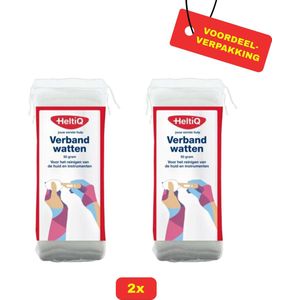 2X HeltiQ Verbandwatten - 2x 50g - Voordeelverpakking!