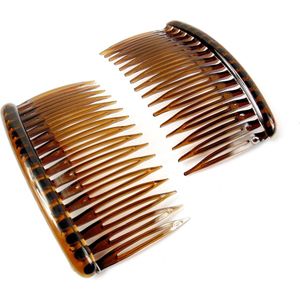 Haarkam-Zijkam bruin grof middel - Herfst - Herfstkleur