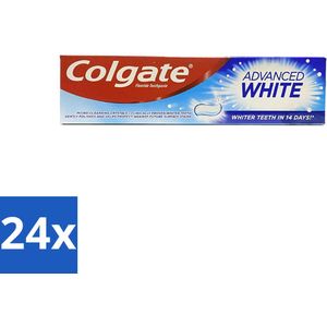 24 x Colgate - Advanced White - Tandpasta - 100ml - Witte Tanden - Tandpasta - Vlekken Verwijderen - Tandbederf - Fluoride