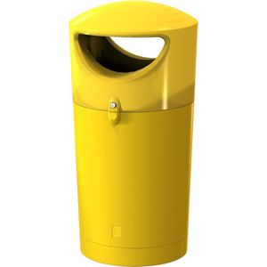 Metro Hooded UV-bestendige afvalbak geel, 100 liter (VB719259)