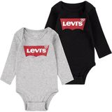 Levi's - LHN LS 2PK Batwing - Bodysuit - Grijs