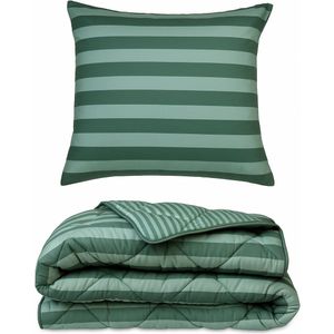 Ambiante - Ohana - Wasbaar Dekbed - Groen - 240 x 200 cm