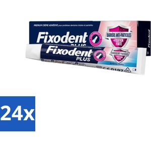 Fixodent - Kleefpasta - Plus Duo Bescherming - Premium Hechting - 40 g - Voordeelverpakking - 24 stuks