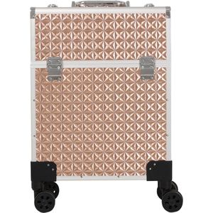 Guardian Beauty Nagel Beautycase - Aluminium -Make-up Trolley & Koffer - Cosmetica Organizer - Goud - Kapper, Make-up, en Tattoo Artiest