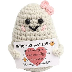 Positief cadeau-idee voor dames verjaardag: aardappel gebreid schattig creatief mini-aardappelspeelgoed