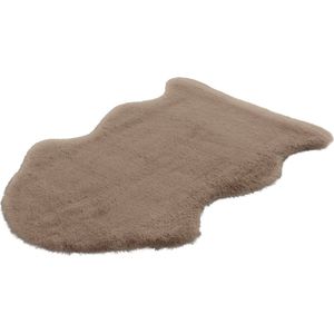 Lalee Cosy - vloerkleed - Superzacht - Hoogpolig - Anti-Slip - Imitatievacht - Fluffy Vacht - 60x90 cm taupe