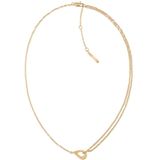 Calvin Klein CJ35000081 Dames Ketting - Ketting zonder hanger - Sieraad - Staal - Goudkleurig - 2 mm breed