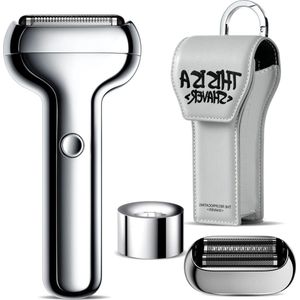 Cadeauset triple blade elektrisch scheerapparaat - scheerapparaat magnetische scheerkop - legering - USB C oplaadbaar