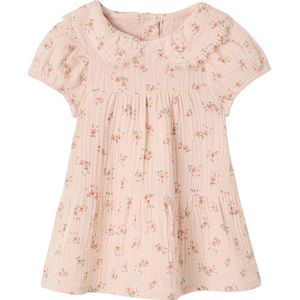 Vertbaudet - A-lijn Jurk - Babymeisjes - Claudinekraag - Korte Mouwen