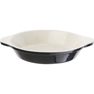 Voque Ronde Gratineerschaal Zwart 15cm | 40cl