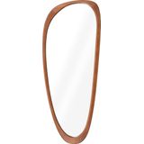 Navaris wandspiegel in houten lijst - 60x24,5 cm in onregelmatige vorm - Horizontaal of verticaal op te hangen