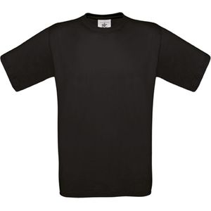 T-shirt Kind 7/8 Y (7/8 ans) B&C Ronde hals Korte mouw Black 100% Katoen