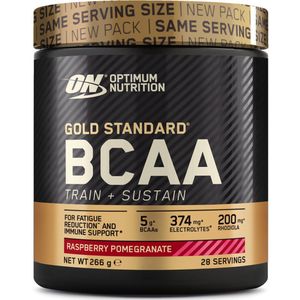 Optimum Nutrition Gold Standard BCAA - Raspberry & Pomgranate - Aminozuren - Train & Sustain - 266 gram (28 doseringen)