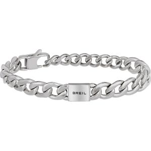 Breil - LOGO MANIA - Herenarmband - Zilver - 22 cm - Karabijnsluiting