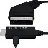 HDMI naar SCART Converter Kabel - Video Converter Kabel - 720p/1080p@60Hz - 1m - Zwart