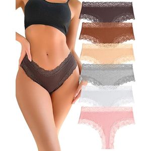 Onderbroeken - Katoen - Braziliaanse Slip - Dames - Multipack 6