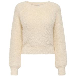 ONLY - ONLLULU LS RIB SHORT O-NECK CC KNT - Dames - Gebreide Pullover