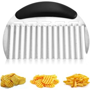 Multifunctionele golfsnijder voor groente en aardappel - Roestvrij staal