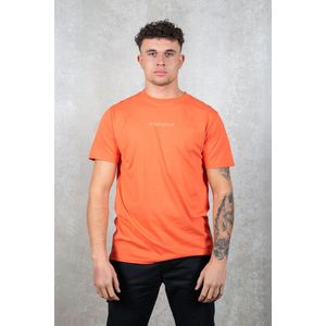Wording/Logo T-Shirt - Oranje - XS