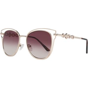 Guess - GF0343 - Zonnebril - Dames - Goudkleurig - Bruine lens