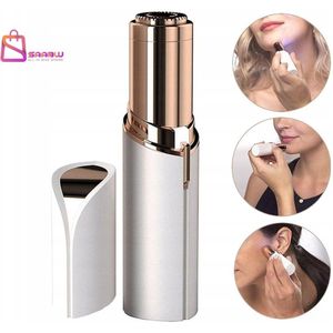 SAABW epilator gezicht & Body Trimmer – Pijnloos – Met LED-verlichting – Dames Scheerapparaat epilators – Compact & Elegant ontharing – Wit – ontharingsapparaten – 14548