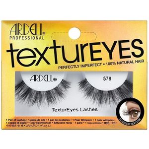 Ardell TexturEyes Lash 578 Nepwimpers - Medium volume, medium lengte - Invisiband voor een naadloze look en comfortabel dragen - 100% natuurlijk haar