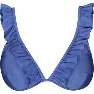 Barts Isla Wire Triangle Vrouwen Bikinitopje - maat 38C/D - Blauw