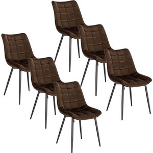 Rootz fluwelen eetkamerstoelen - comfortabele stoelen - stijlvolle zitplaatsen - luxe fluweel, ergonomische ondersteuning, duurzaam metalen frame - 46 cm x 40,5 cm x 85,5 cm
